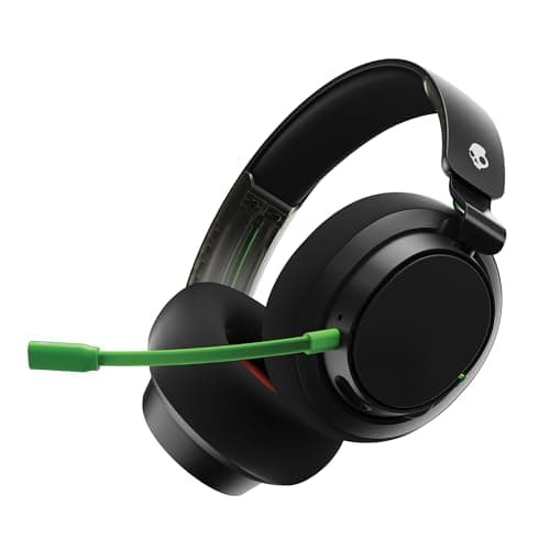 Image of Skullcandy SLYR Pro Wireless Multi-Platform Over-Ear Gaming Headset with Ultra Low Latency USB-A Transmitter, Compatible with Xbox, PC, Nintendo Switch or PlayStation - Black/Green