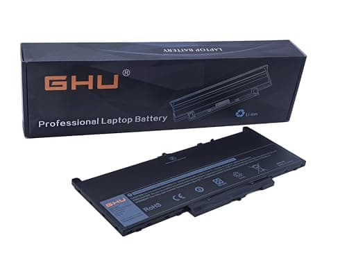 Image of GHU J60J5 55Wh 7.6V Lithium-ion Replacement Battery for Dell Latitude E7270 & E7470 Series Laptops - Premium Power Solution with Enhanced Capacity and Safety