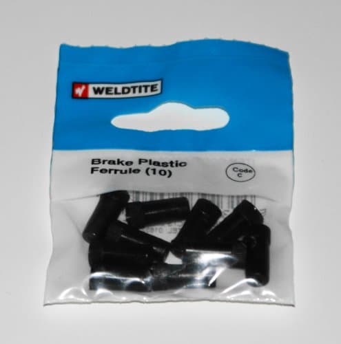Image of 1 Pack of 10 Weldtite Brake Plastic Ferrule, Bike Bicycle