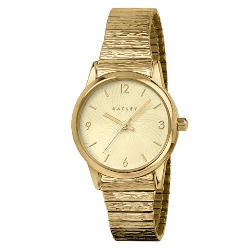Image of RADLEY Women's Pale Gold Plated Expander Stainless Steel Bracelet Analogue Watch