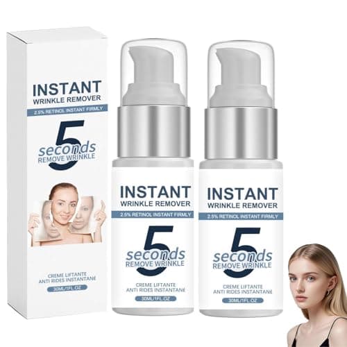 Image of 5 Second Instant Anti Wrinkle Lifting Cream, Instant Face Lift Tightening Creams, Wrinkle Filler for Fine Lines, Wrinkle Remover Cream, Anti-Ageing Face Serum for Sagging Skin (2PC, 30ml)