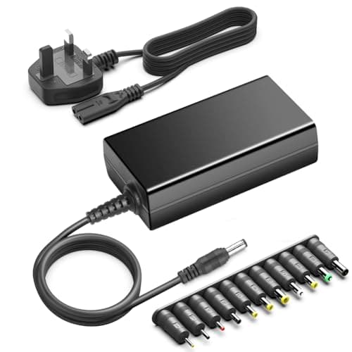 Image of HKY Universal AC Adapter 240V to DC 17.5V 18V 18.5V 19V Charger for VTOMAN Jump 600X Portable Power Station 600W LG Electronics NB2338 Speaker Donner DKA-20 Switching Transformer Power Supply Cable