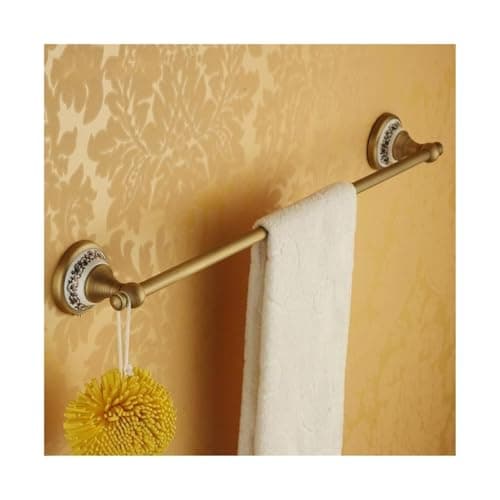 Image of Towel Rail Bathroom Copper Single Rod Towel Rail Blue And White Ceramic