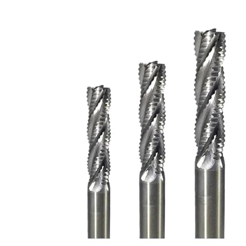 Image of Roughing End Mill HSS Cutters 4 Flute 5mm to 45mm Saw Blade Metal Machining Inch & Iso 6mm 8mm 10mm 12mm 16mm(5l16)