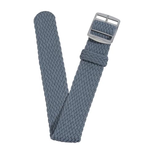 Image of OLYCRAFT Nylon Watch Band 20mm Gray Replacement Watch Band One-Piece Nylon Braided Watchband Universal Outdoor Watches Strap for Men Women Watches Strap Bands Replacement