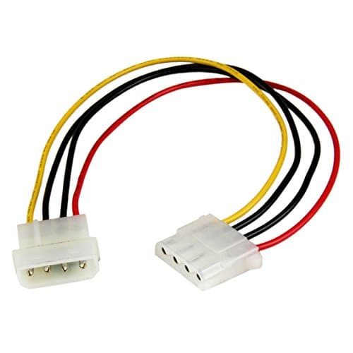 Image of StarTech.com 12in Molex LP4 Power Extension Cable M/F - 4 pin Molex Power Connector - 4 pin Power Extension Cable - LP4 Power Cable (LP4POWEXT12)