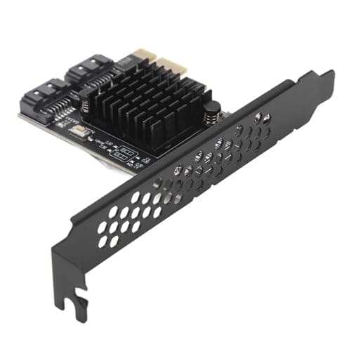 Image of Bewinner 2 Ports 6Gbps PCIe X16 to SATA Expansion Card, RAID Controller for 7 8 10 11, Linux, PCIE 1X/2X/4X/8X/16X, SATA3.0, Bewinnero0y5s6dg9k