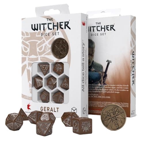 Image of Q Workshop The Witcher pack dés Geralt Roach's Companion (7)