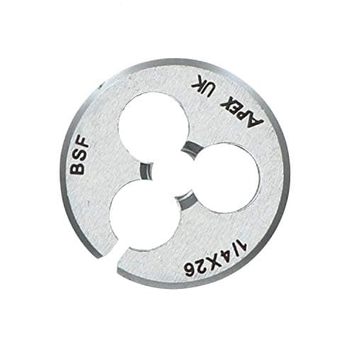 Image of 1/4" x 26 BSF 25mm Circular Die 1" Carbon Steel Thread Cutter British Standard Fine