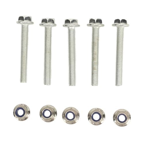 Image of Auger Shear Bolt Lock Nut Kit, 5 Set 19M7834 Shear Pin Bolts and 14M7397 Nut Replacement