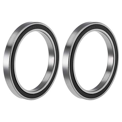 Image of sourcing map 6810-2RS Deep Groove Ball Bearings 50mm Inner Dia 65mm OD 7mm Bore Double Sealed Chrome Steel Z2 2pcs