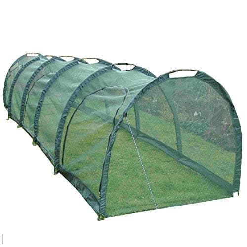 Image of GardenSkill Net Grow Tunnel - Garden Growhouse Cloche for Protecting Fruit Vegetables Plants (5m x 1.5m x 1.5m high)