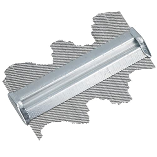 Image of 125mm 5" Metal Professional Contour Profile Gauge Tiling Laminate Tiles TE394