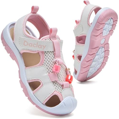 Image of Daclay Girl's Sandals Soft Sole Sport Comfortable Boys Kids Footwear for Summer Fashionable Outdoor Shoes