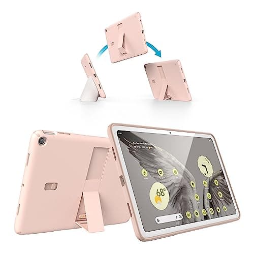 Image of Speck Google Pixel Tablet 2023 Case and Stand - Full Back, Thin, Scratch Resistant, Drop Protection & Adjustable Kickstand - Works with Google Pixel Charging Speaker Dock - Coral & Rose StandyShell