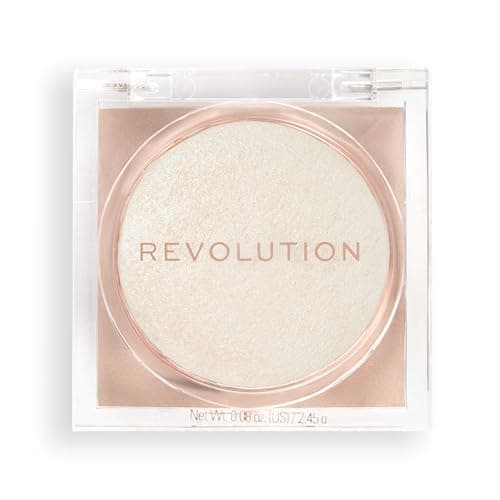 Image of Makeup Revolution Beam Bright Highlighter, All Over Face Glow, Powder To Liquid Formula, 5 Different Shades, Diamond Glow