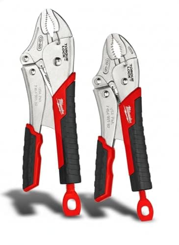 Image of Milwaukee 48-22-3402 Torque Lock Curved Jaw Locking Pliers Set (2 Pieces)