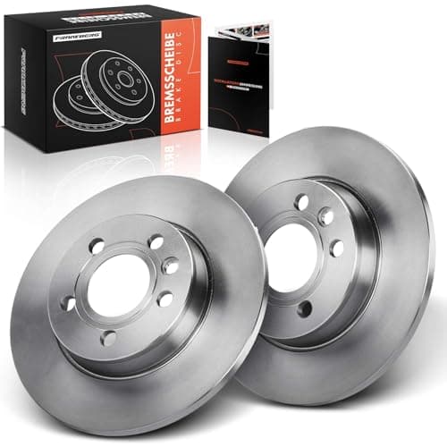 Image of Frankberg Brake Disc Set incl. 2x Discs Rear Solid Ø280mm Compatible with Transporter IV Bus Transporter IV Box Replace# 7D0615601B,7D0615601