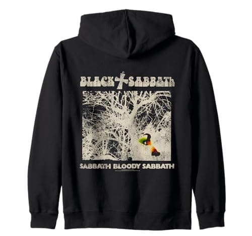 Image of Official Black Sabbath Bloody Sabbath Album Cover Band Zip Hoodie