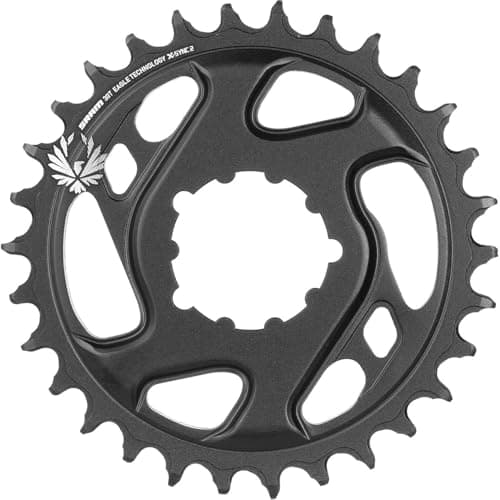 Image of SRAM Accessory Chainring Direct Mount Cold Forged 34 12 speed 3mm Offset Black Boost