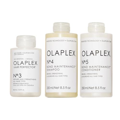 Image of Olaplex No. 4 Bond Maintenance Shampoo, No. 5 Bond Maintenance Conditioner, & No. 3 Hair Perfector Bundle