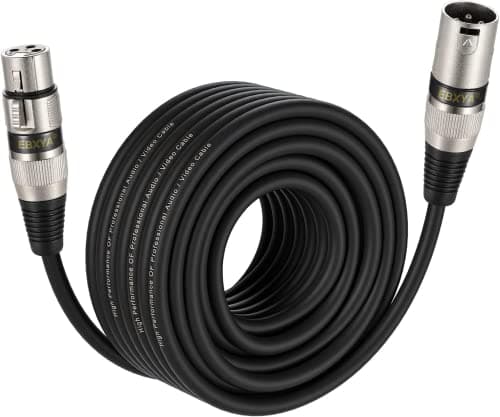 Image of EBXYA XLR Cable Microphone Cable 15M Male to Female 3PIN Balanced XLR Lead DMX Patch Cables