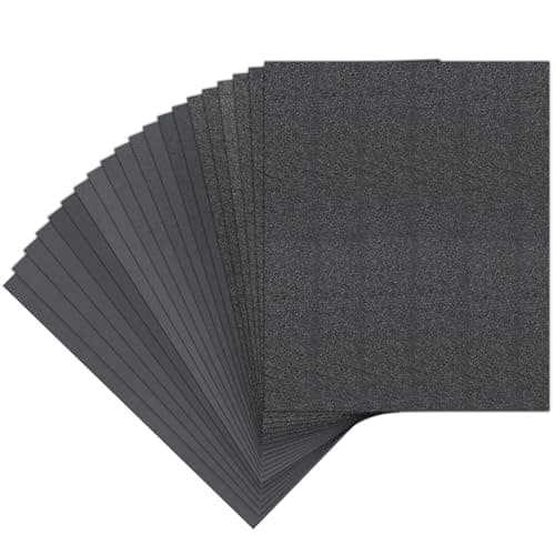 Image of 20 Pcs Sandpaper 120-2000 Grit Wet and Dry Sandpaper Sheets, 9 x 11 Inch Sand Paper Pack for Wood Furniture, Walls, Metal, Automotive Polishing & Finishing