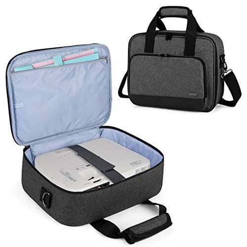 Image of Luxja Projector Bag, Projector Case with Storage Pockets for Accessories (Compatible with Most Major Projectors), 34,3 CM x 25,4 CM x 10,8 CM, Black