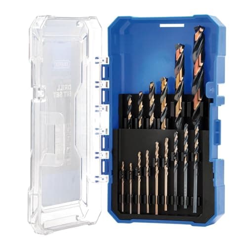 Image of Draper 15pcs HSS Turbo Titanium Drill Bit Set 1.5-10.0mm - 09103 - for Steel, Non-Ferrous Metals, Wood and Hard Plastic