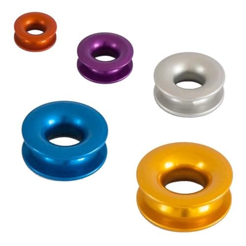 Image of Allen 35mm High Load Aluminium Thimble � PTFE Coated Low Friction Rigging Ring for Sailing & Marine Lines Orange