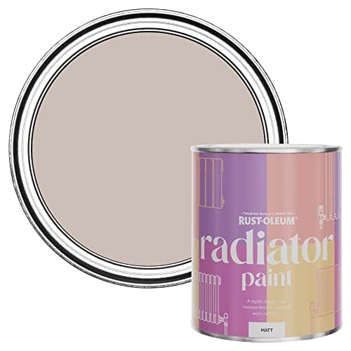 Image of Rust-Oleum Light Brown Radiator Paint in Matt Finish - Hessian 750ml