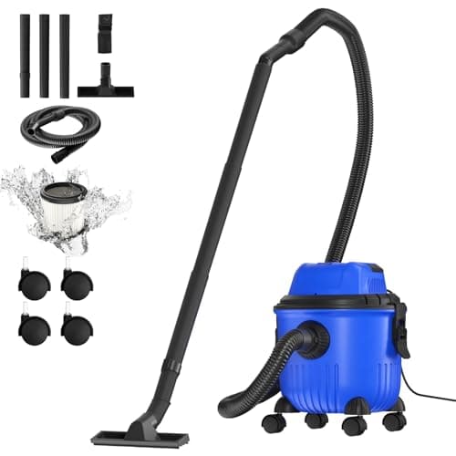 Image of Huini 3-in-1 Wet and Dry Vacuum Cleaner, 2000W industrial vacuum cleaner, Blowing Function, 15L Container, Power Take Off & Washable HEPA Filters, for Home Car Carpet Workshop,Blue