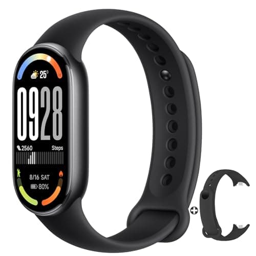 Image of Xiaomi Smart Band 10 -Autonomy of up to 21 days,1.72'' Screen, AMOLED with 60Hz Refresh Rate, Sleep, Stress, SpO2, Heart Rate Monitor, 5ATM, Mi Fitness, Black (2 Years Warranty)