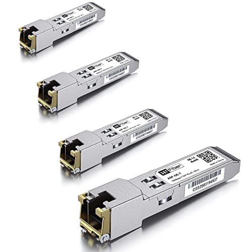 Image of 4 Pack, 1.25G Copper SFP to RJ45, Compatible with Cisco, Ubiquiti, Mikrotik and Netgear