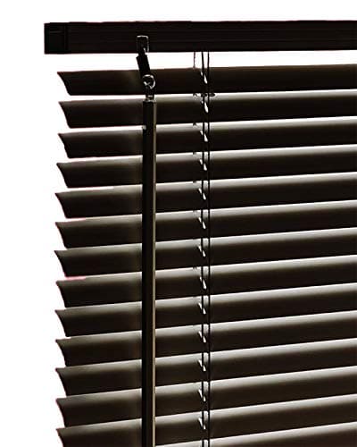 Image of PVC Venetian Blind Blinds Easy Fit Curtains Trimmable Fittings Windows Treatment Shutters Twist Open Close Pay only 1 Flat shipping £3.99 for multiple buying (Black, 180 W x 150 L)