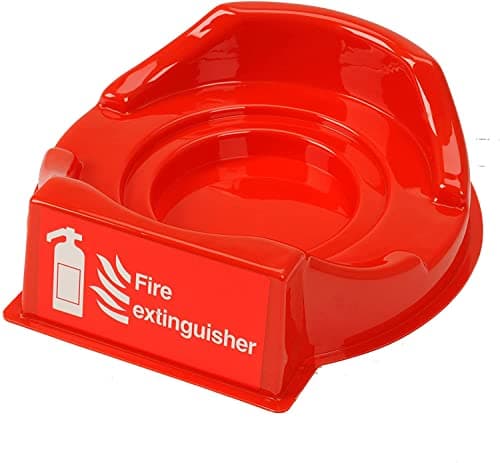 Image of Single Vacuum Formed Fire Extinguisher Stand Red