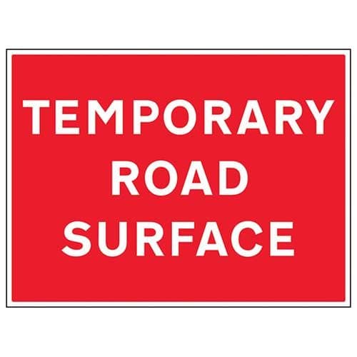 Image of V Safety Temporary Road Surface - 600 x 450 mm - 3 mm AlumComp RA1 Anti Graffiti Safety Sign