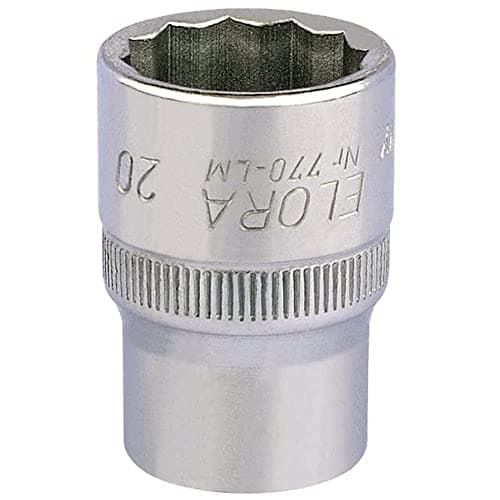 Image of Draper 24658 1/2-inch Drive 20mm Bi-Hex Socket