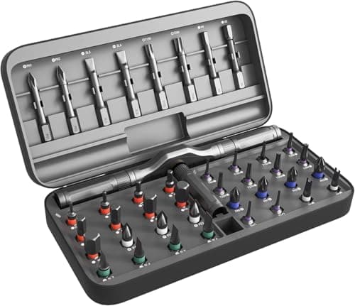 Image of ApexSelect Ratchet Screwdriver Set, 42 in 1 Magnetic Screwdriver Bit Sets, Multi S2 Steel Bits Free Combination, Portable Repair Tool Kit for Electronics, Bicycle, Furniture, Home DIY