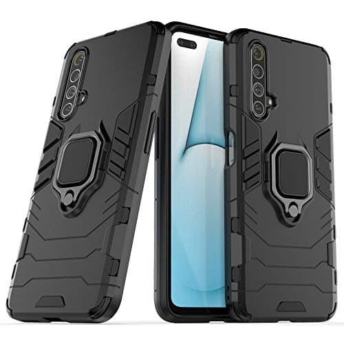 Image of J&H Phone Case for Realme X3 SuperZoom,Ring Holder Case for Realme X3 SuperZoom, Finger Loop Case with 360 Degree Rotatory Ring Stand for Realme X3 SuperZoom