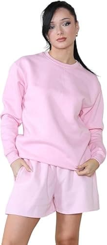 Image of Super Nova Sweatshirts for Women UK | Women's Classic Sweatshirt | Multiple Colors & Sizes | Women's Sweatshirt (UK, Alpha, M, Regular, Regular, 1, Baby Pink)
