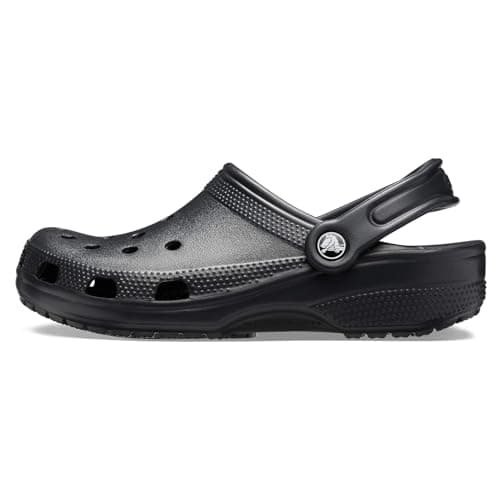 Image of Crocs Unisex Classic Clogs, Black, 5 UK Men/ 6 UK Women