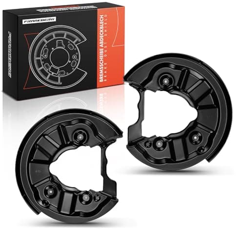 Image of Frankberg 2x Brake Dust Shield Brake Disc Cover Rear Axle Compatible with Golf VII 5G1 BE1 BE2 BQ1 2.0L 2012-2020 P.a.s.s.a.t 3G2 CB2 1.4L 2.0L 2014-2024 Replace# 5Q0615612S