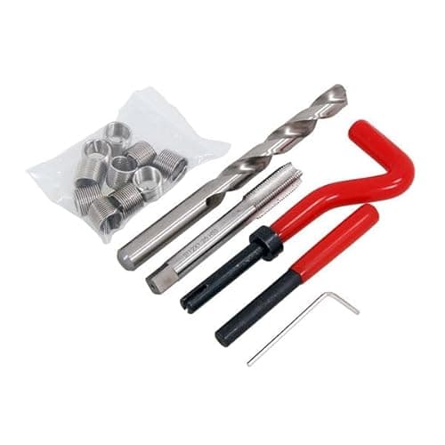 Image of Neilsen CT2746 15pc M12 Thread Repair Kit M12 x 1.25 x 16.3mm with Break Pin Tool Twist Drill and Tap