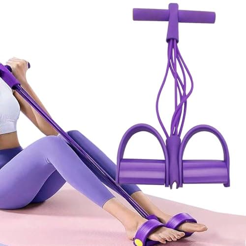 Image of ZenithBurst Resistance Band with Handle, 6 Tube Pedal Ankle Puller, AB Training Aid Device for Uniex