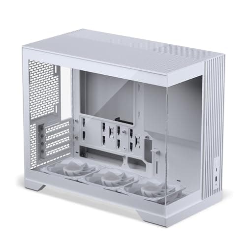 Image of Phanteks XT V3 Micro-ATX PC Case with Dual Tempered Glass Panels, Front PSU Mount, 360mm Radiator Support, Reverse Airflow Fans Included, 430mm GPU Clearance – White