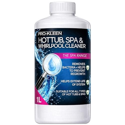 Image of Pro-Kleen Hot Tub, Spa and Whirlpool Cleaner 1L - Hygienic, Long-Lasting, Easy to Use Formula - Suitable for All Hot Tubs, Spas + Whirlpools - Removes Bacteria, Dirt, Slime + Unpleasant Smells