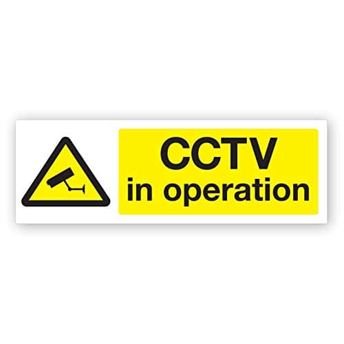 Image of CCTV in operation Window Sticker - Security, Camera, Closed Circuit TV, Warning Safety (MISC2R)