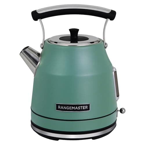 Image of Rangemaster RMCLDK301MG Classic Kettle with Quiet Boil Technology, 1.7L Capacity and 3kW of Power in Matt Mineral Green