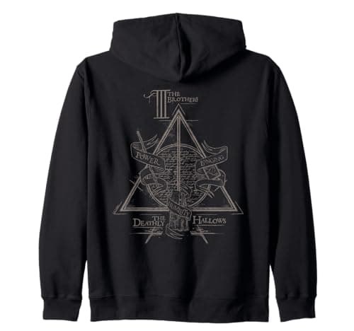Image of Harry Potter Three Brothers Deathly Hallows Zip Hoodie